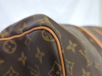 Louis Vuitton Keepall Monogram Canvas, Brown, Canvas, Travel Bag