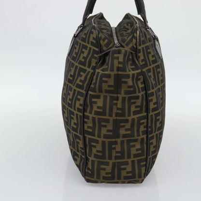 Fendi Vintage Zip Tote Zucca Canvas, Khaki, Canvas, Tote Bag