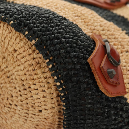 Balenciaga Vintage handbag Leather, "BEIGE,BLACK", LEATHER,WOOD, Handbag