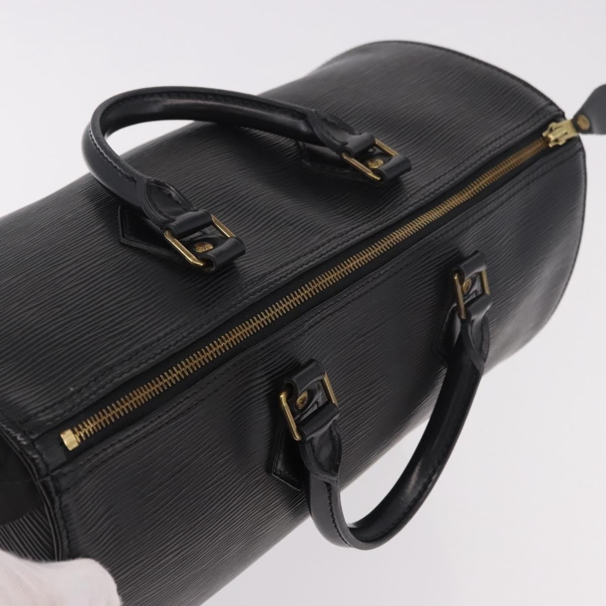 Louis Vuitton Speedy Epi Leather, Black, Leather, Handbag