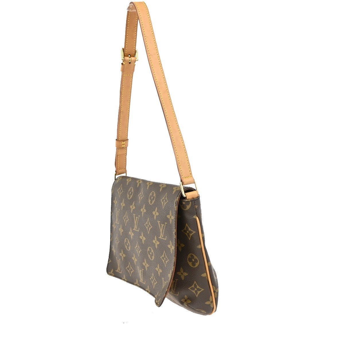 Louis Vuitton Musette Tango Monogram Canvas, Brown, Canvas, Shoulder Bag