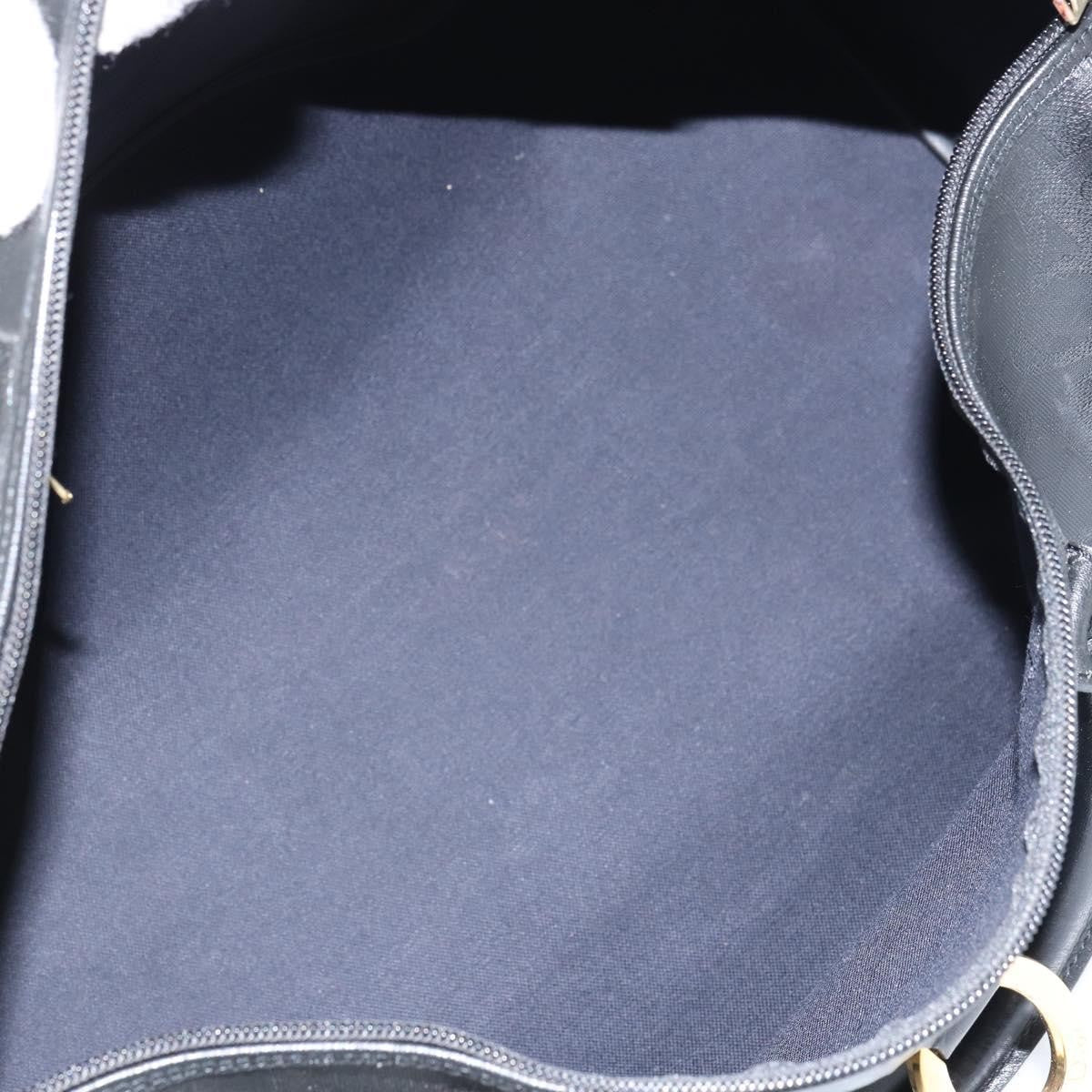 Christian Dior Vintage Trotter Boston Canvas, Black, Canvas, Travel Bag