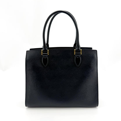 Prada saffiano tote Leather, Black, Leather, Tote Bag