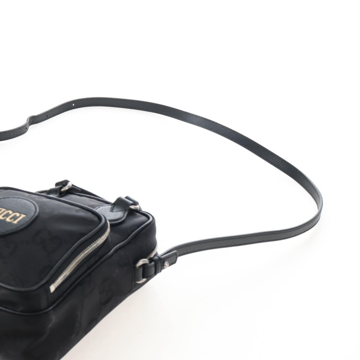 Gucci Off the Grid Messenger GG Econyl, Black, Canvas, Handbag