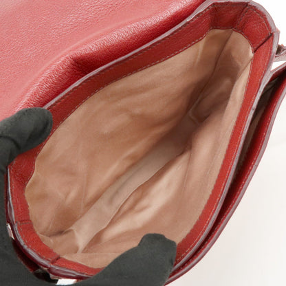 Miu Miu Madras Top Handle Leather, Red, Leather, Handbag