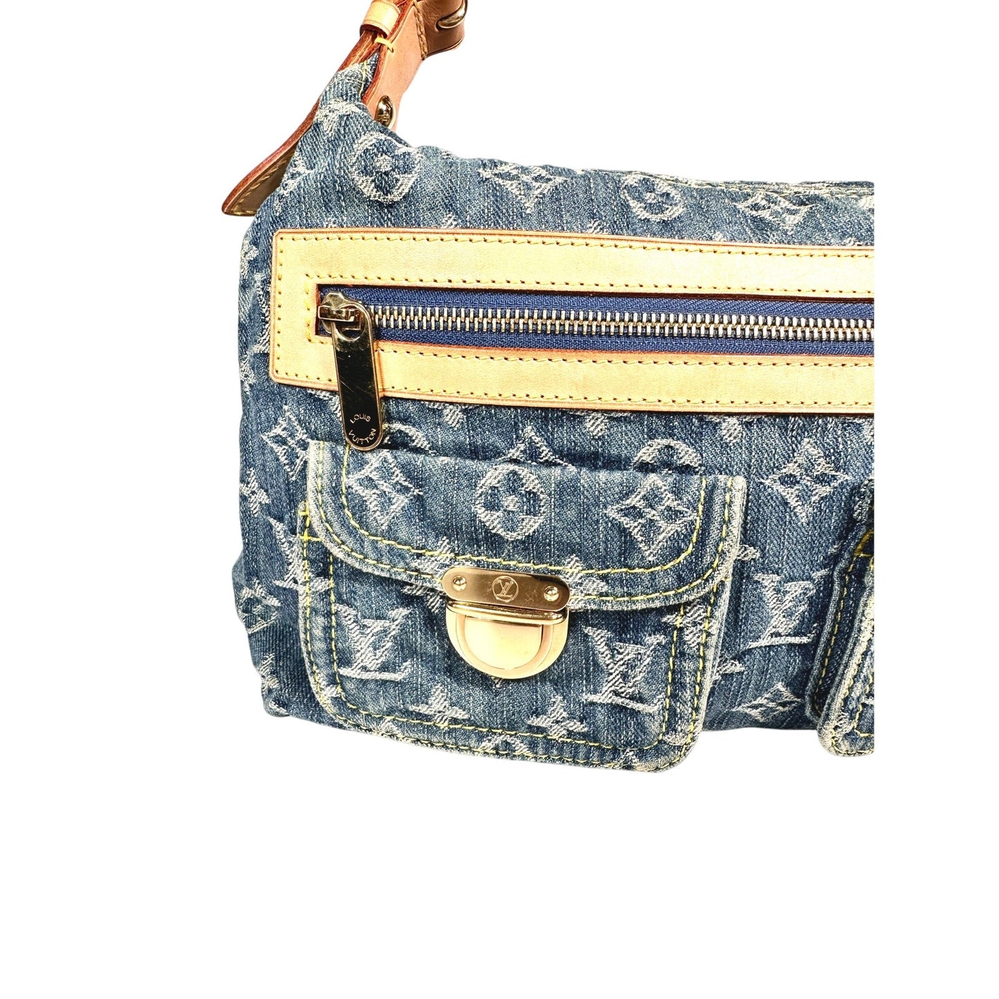 LOUIS VUITTON Monogram Denim Shoulder Bag