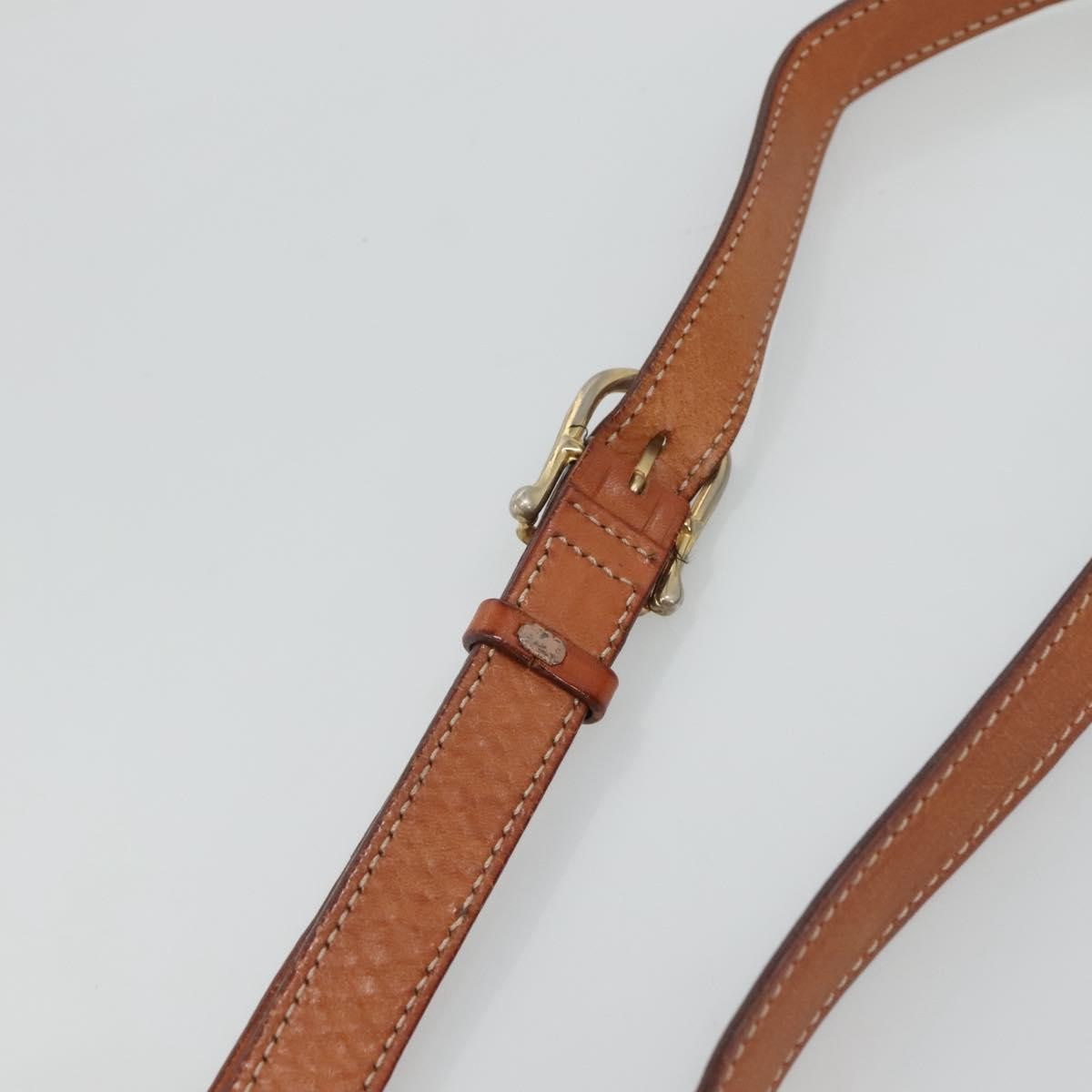 Celine Vintage Macadam Circle Logo Canvas and Leather, Brown, Canvas, Shoulder Bag