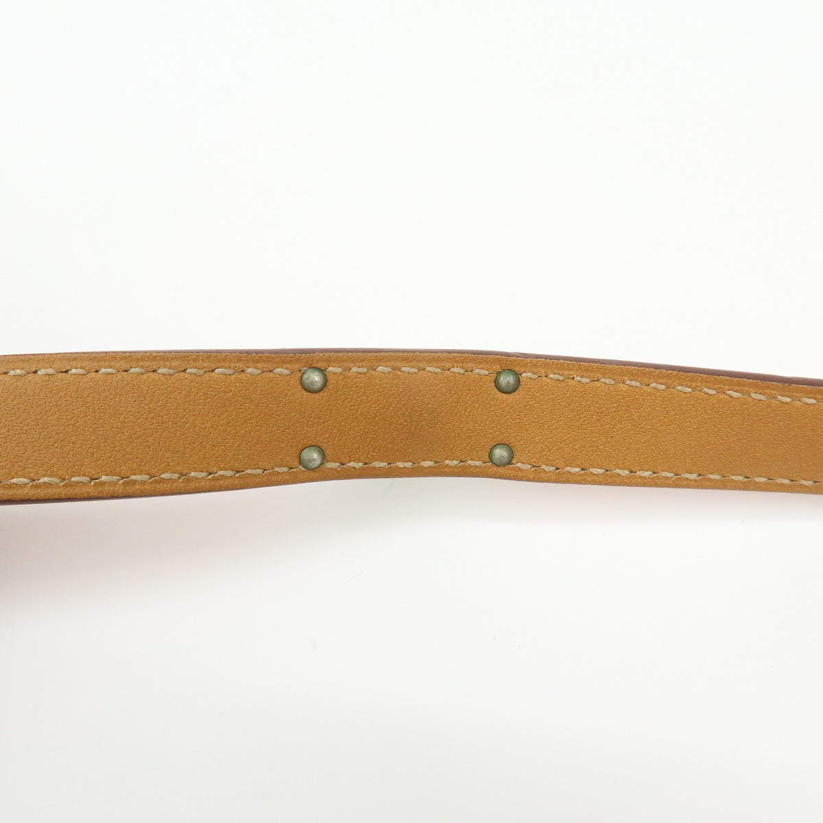Hermes Kelly Double Tour Leather, Orange, Leather, Bracelet
