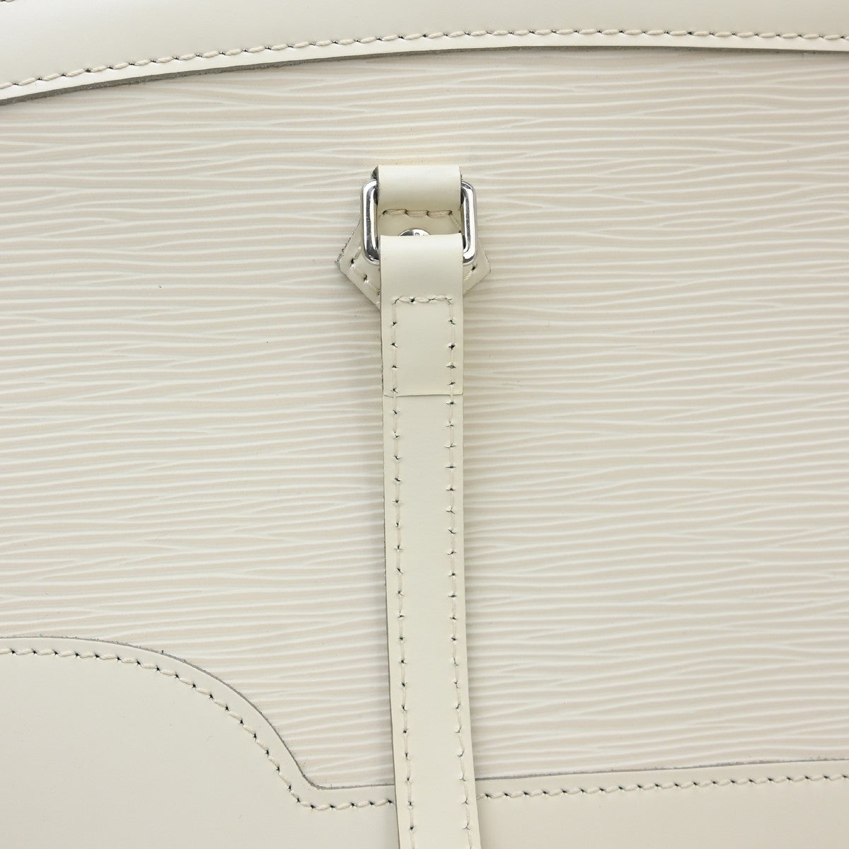 Louis Vuitton Madeleine Epi Leather, White, Leather, Shoulder Bag