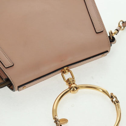 Chloe Nile Leather, Pink, Leather, Handbag