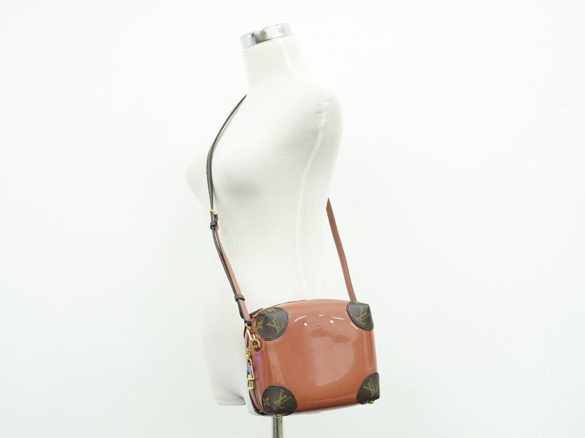 Louis Vuitton Venice Vernis with Monogram Canvas, Pink, Patent Leather, Shoulder Bag