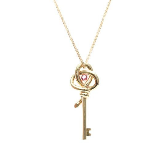 Tiffany & Co. Knot Key Pendant 18K Rose Gold, Gold, Pink Gold, Necklace