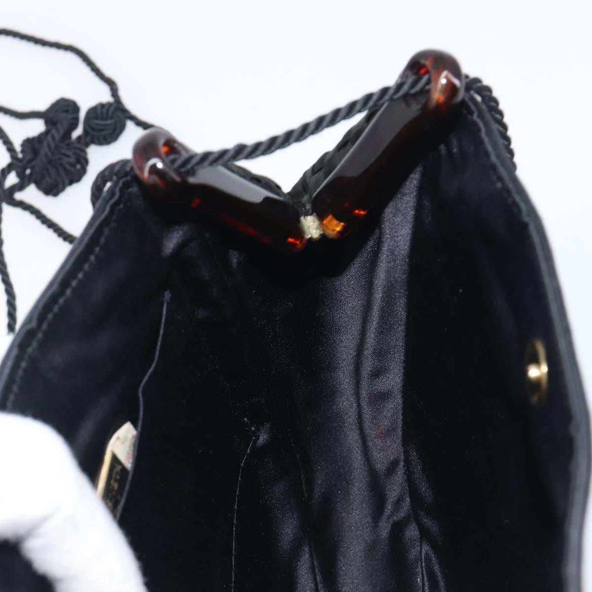 Bottega Veneta Vintage Intrecciato Hobo Nylon, Black, Nylon, Shoulder Bag