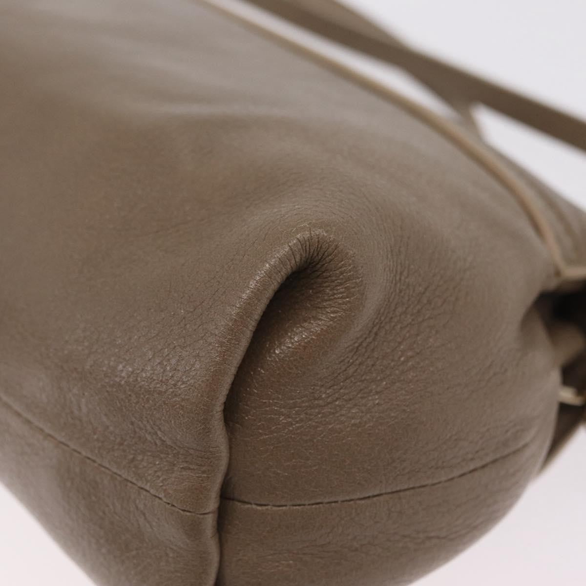 Chloe Lily Leather, Beige, Leather, Shoulder Bag
