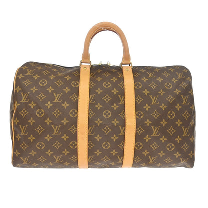 Louis Vuitton Keepall Monogram Canvas, Brown, Canvas, Travel Bag