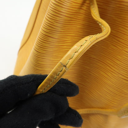 Louis Vuitton Petit Noe Epi Leather, Yellow, Leather, Handbag