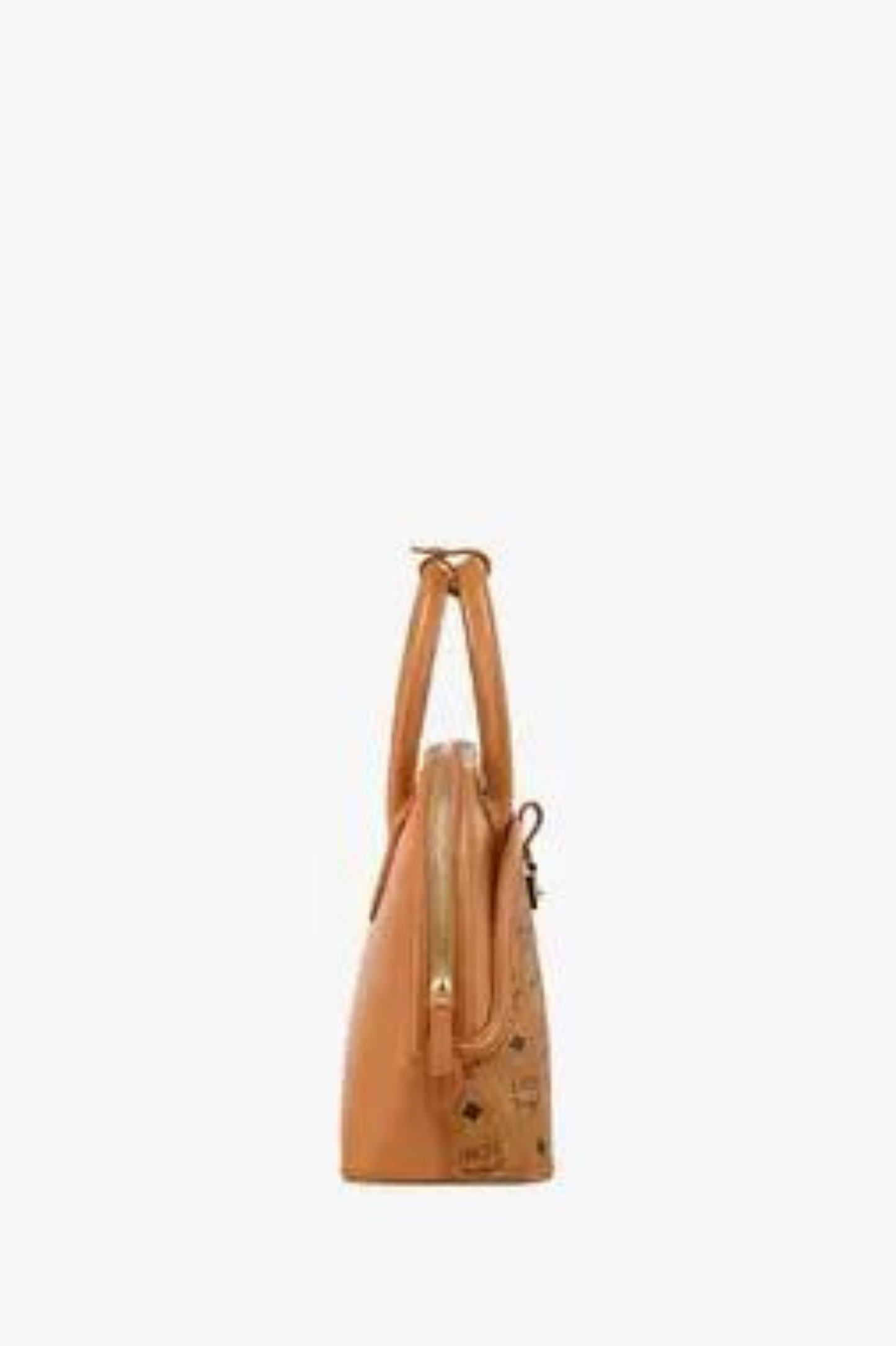 MCM Tracy Tote in Cognac Visetos Leather Mix Large