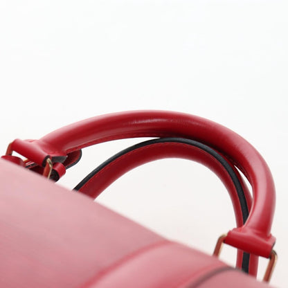 Louis Vuitton Keepall Epi, Red, Leather, Travel Bag