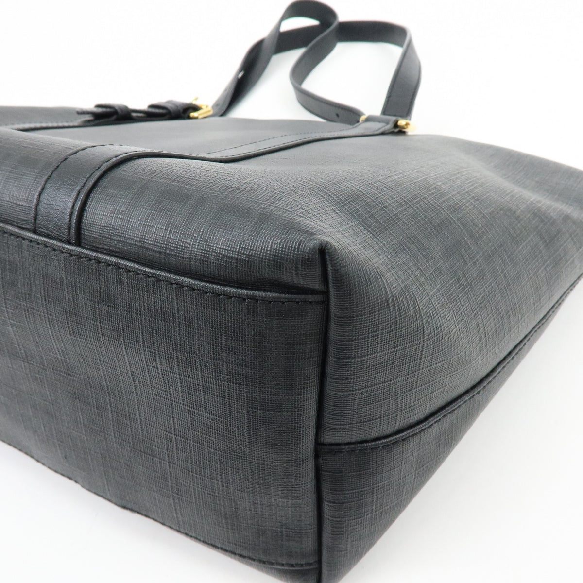 Fendi Superstar Zucchino Coated Canvas, Black, Canvas, Tote Bag