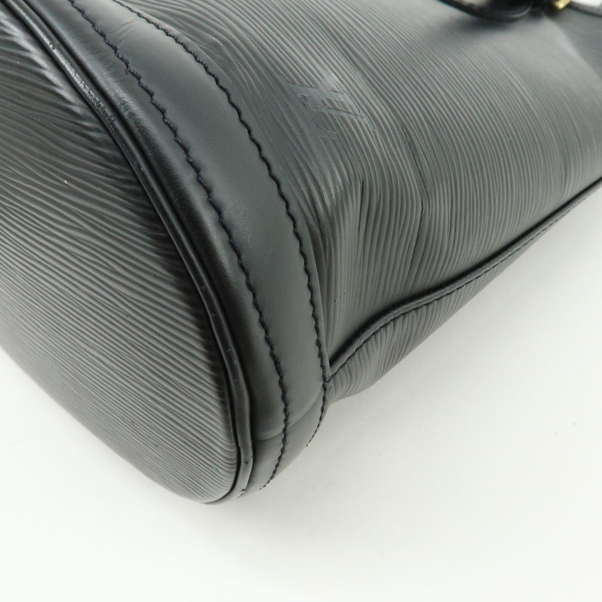 Louis Vuitton Petit Bucket Epi Leather, Black, Leather, Handbag