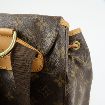 Louis Vuitton Vintage Montsouris Monogram Canvas, Brown, Canvas, Backpack