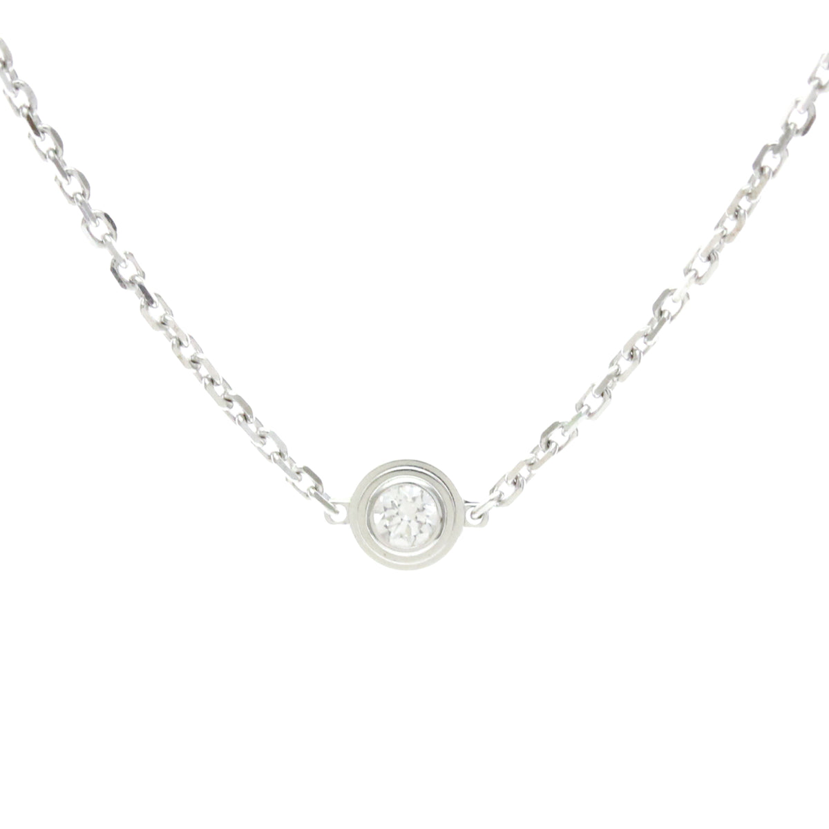 Cartier D'Amour 18K White Gold and Diamond, Silver, White Gold, Bracelet