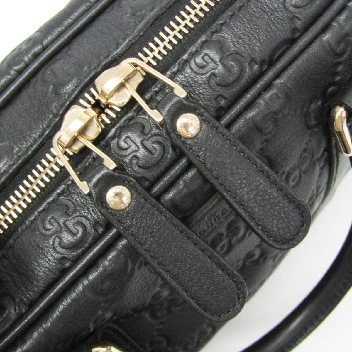 Gucci Convertible Briefcase Guccissima Leather, Black, Leather, Briefcase