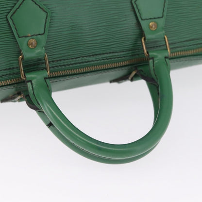 Louis Vuitton Speedy Epi Leather, Green, Leather, Handbag