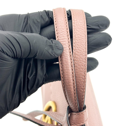 Gucci GG Marmont Top Handle Leather, Pink, Leather, Handbag