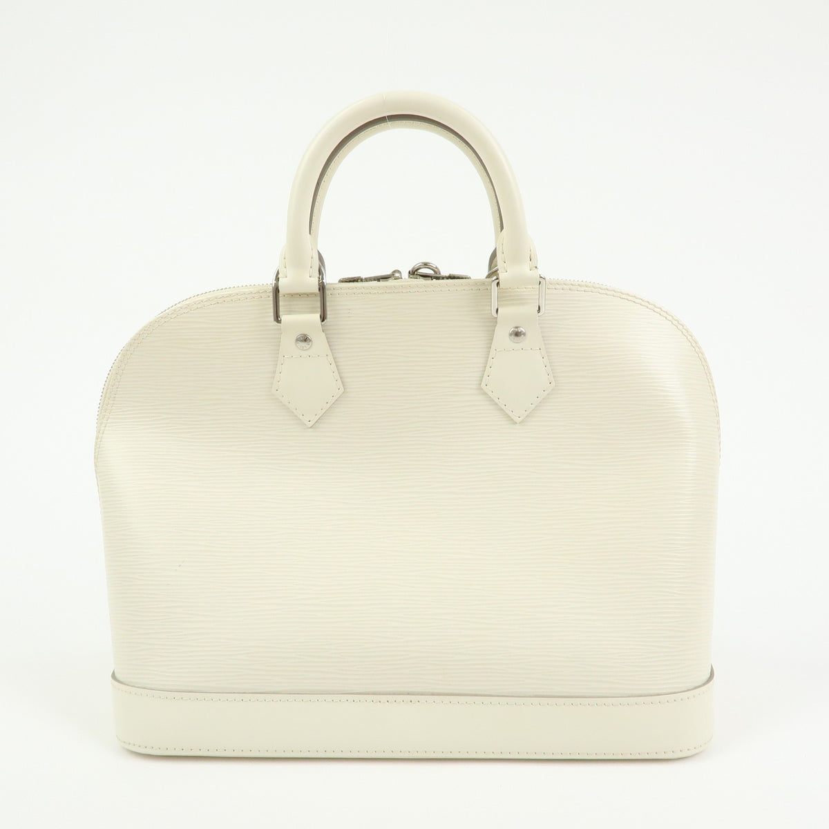 Louis Vuitton Alma Epi Leather, White, Leather, Handbag