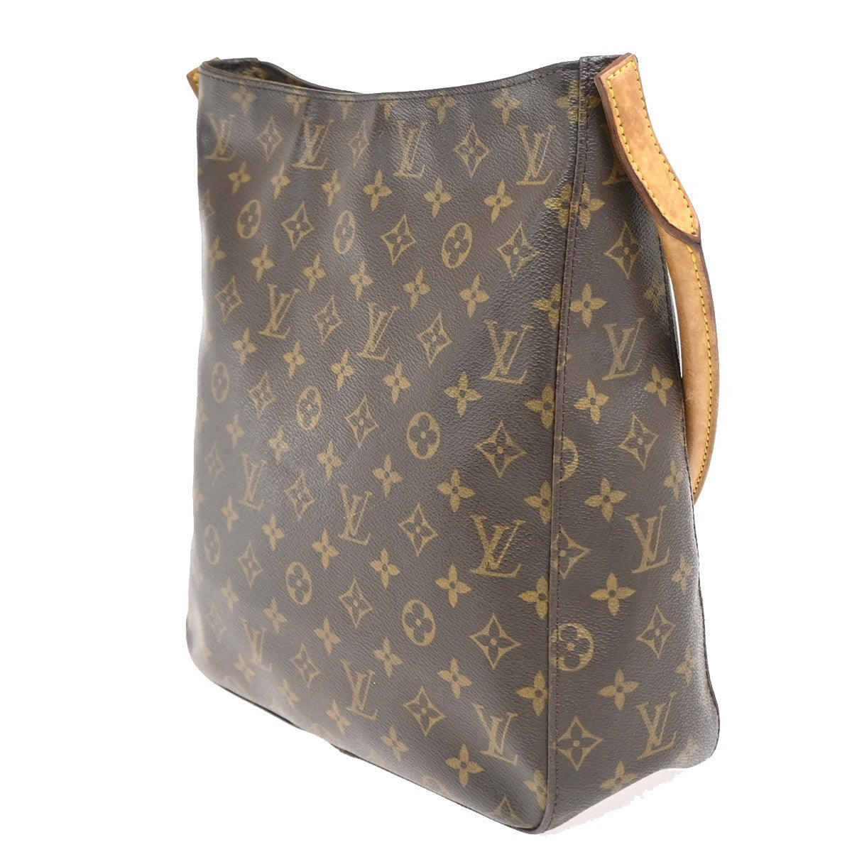 Louis Vuitton Looping Monogram Canvas, Brown, Canvas, Handbag
