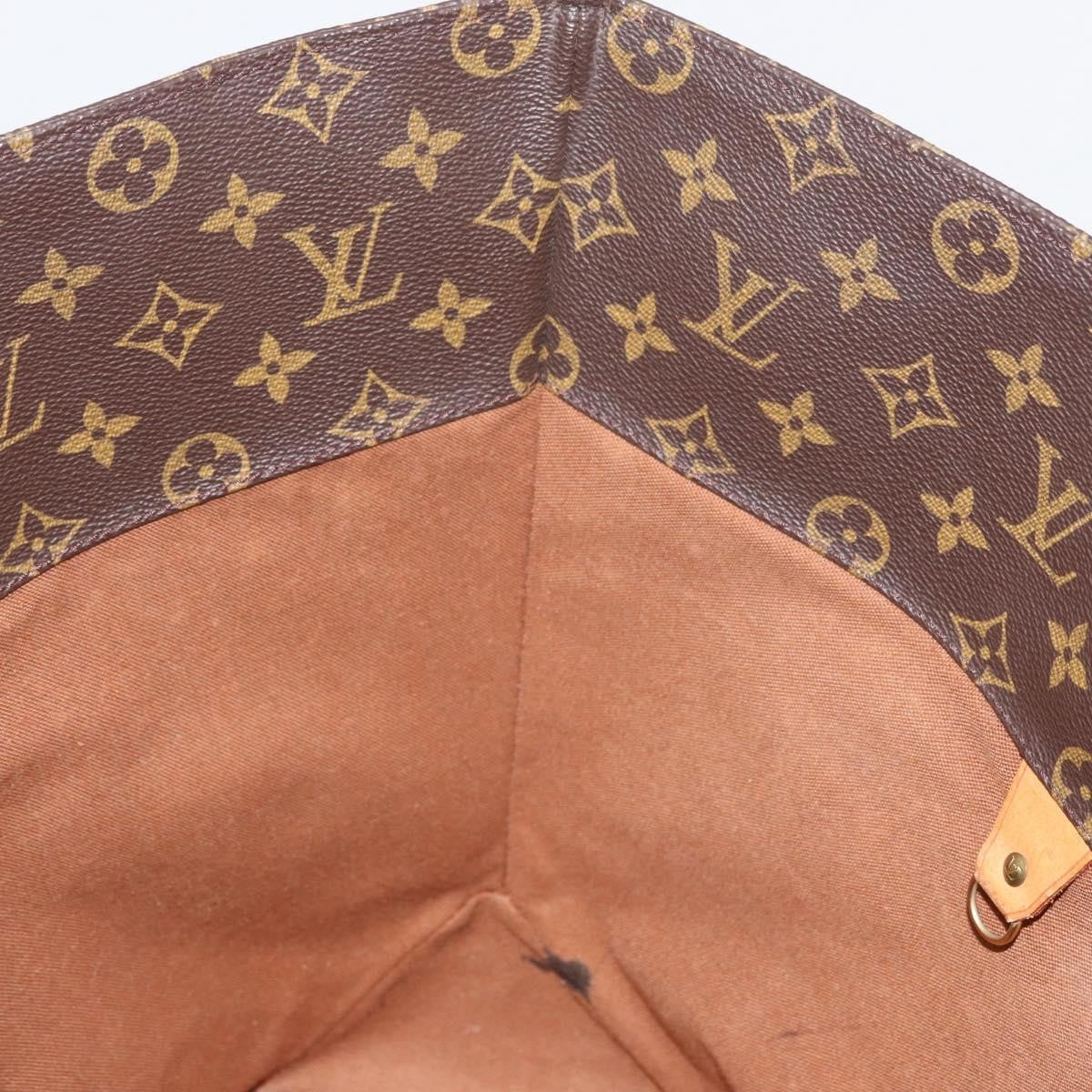 Louis Vuitton Shopping Sac Monogram Canvas, Brown, Canvas, Handbag