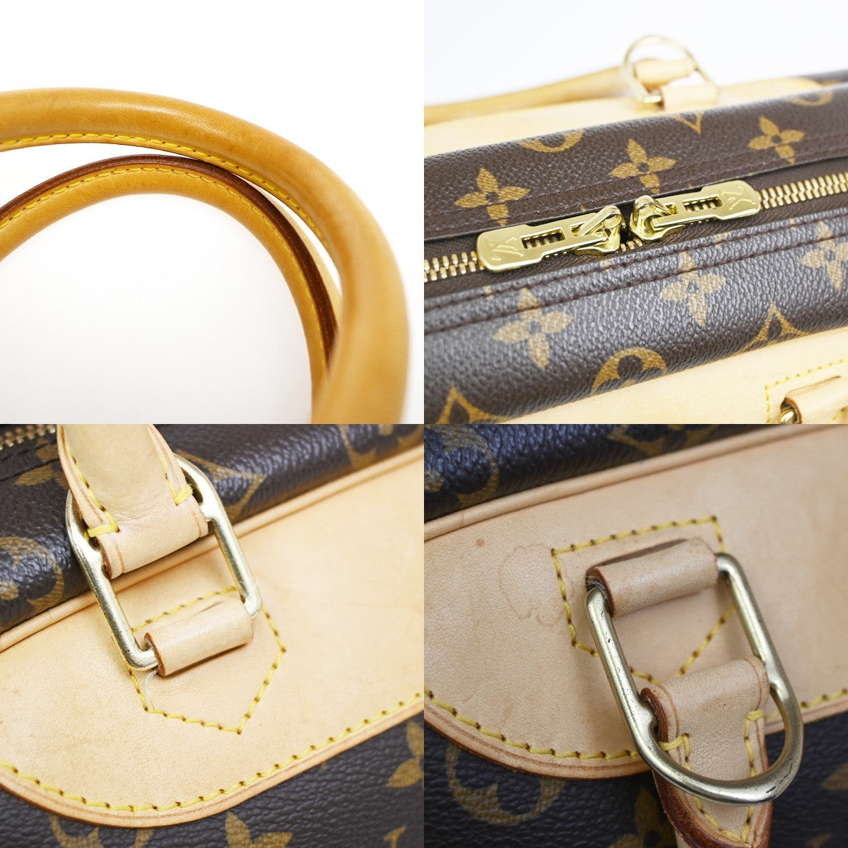 Louis Vuitton Deauville Monogram Canvas, Brown, Canvas, Handbag