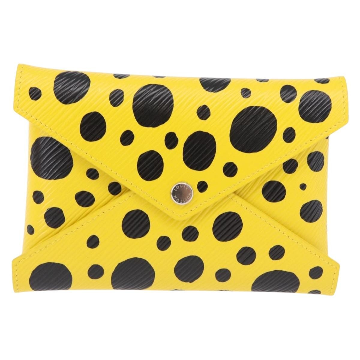 Louis Vuitton Kirigami Pochette Set Yayoi Kusama Infinity Dots Epi Leather, Black, Leather, Clutch