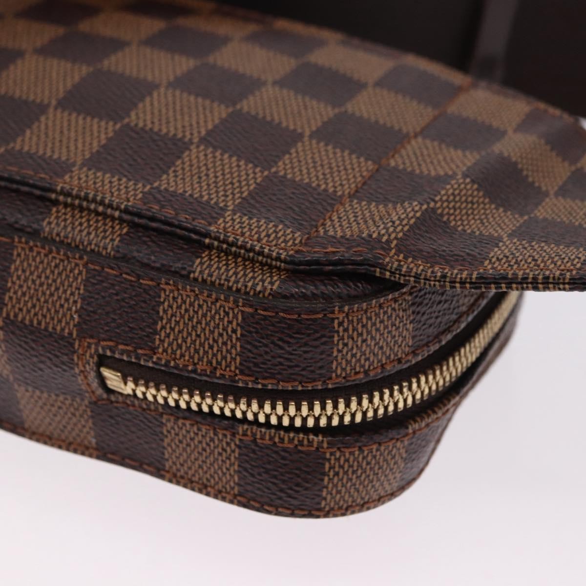 Louis Vuitton Geronimos Damier, Brown, Canvas, Clutch