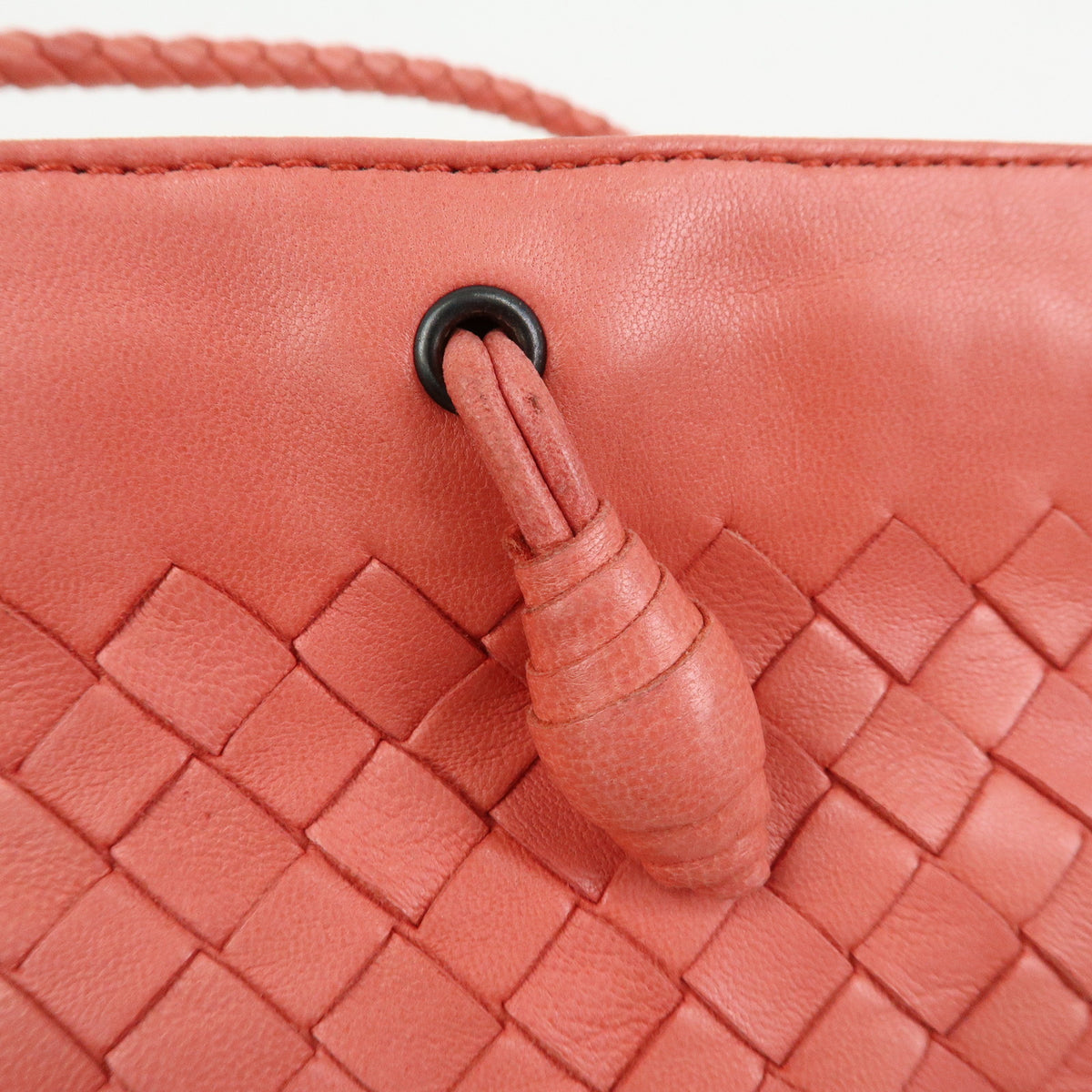 Bottega Veneta Shoulder Intrecciato Nappa, Pink, Leather, Shoulder Bag