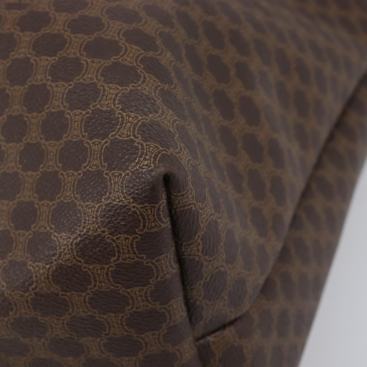 Celine Macadam Canvas and Leather, Brown, Canvas, Tote Bag