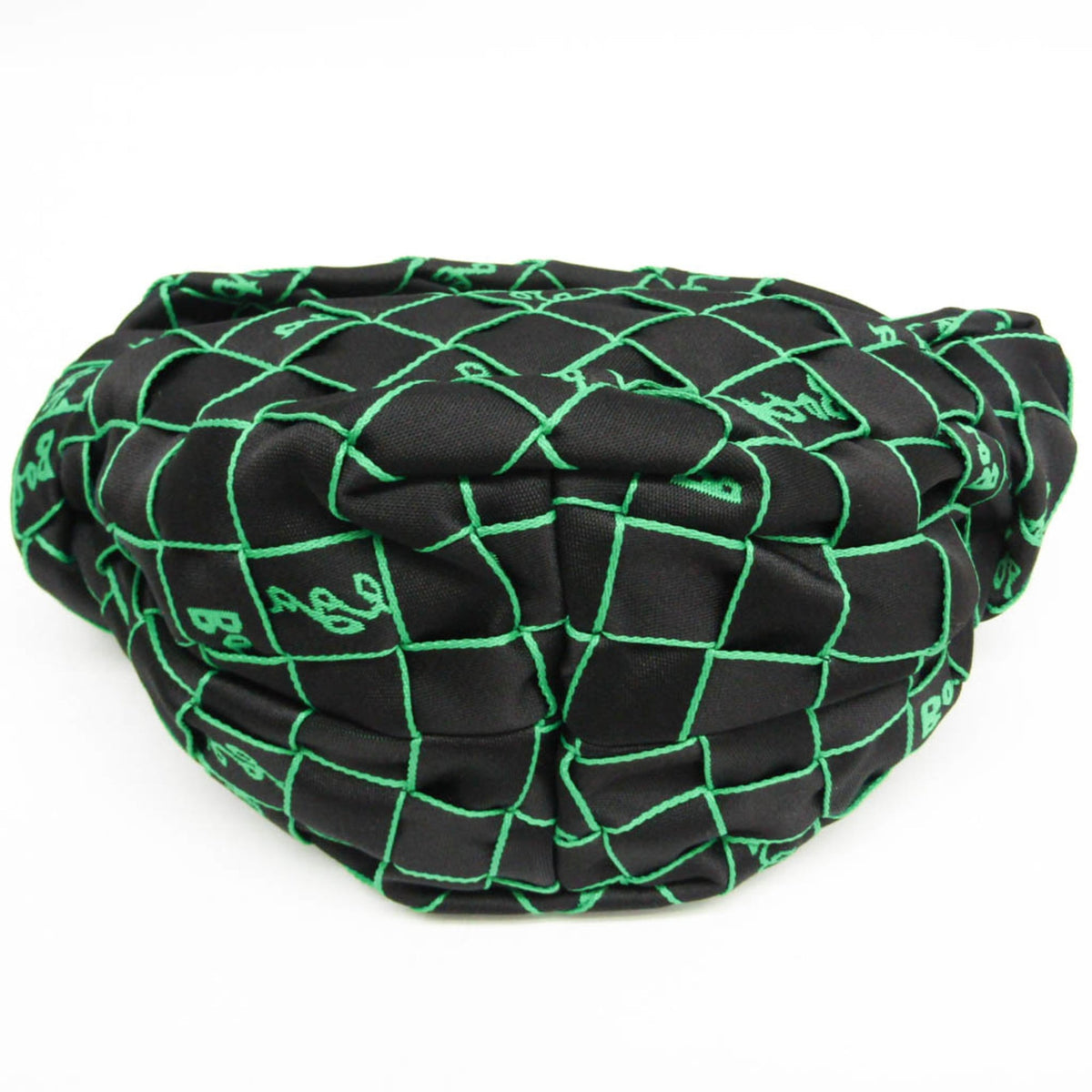 Bottega Veneta Double Knot Hobo Intrecciato Effect Jacquard, Multicolour, Nylon, Shoulder Bag