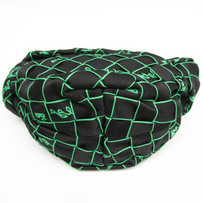 Bottega Veneta Double Knot Hobo Intrecciato Effect Jacquard, Multicolour, Nylon, Shoulder Bag