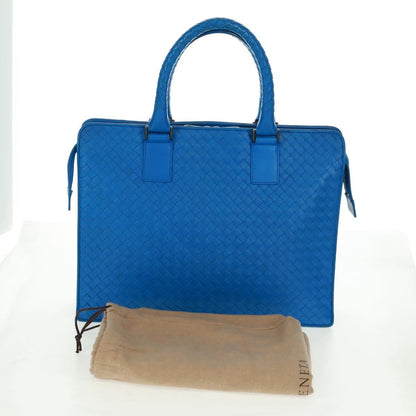 Bottega Veneta Top Zip Intrecciato Nappa, Blue, Leather, Briefcase