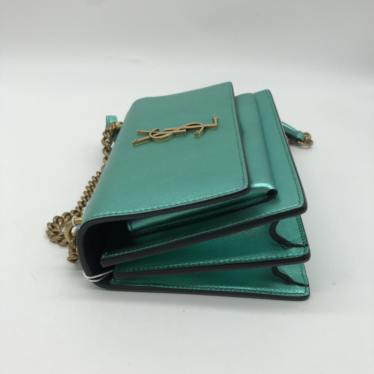 Saint Laurent Sunset Patent, Metallic, Leather, Crossbody Bag