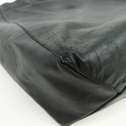 Celine Vertical Cabas Leather, Black, Leather, Tote Bag