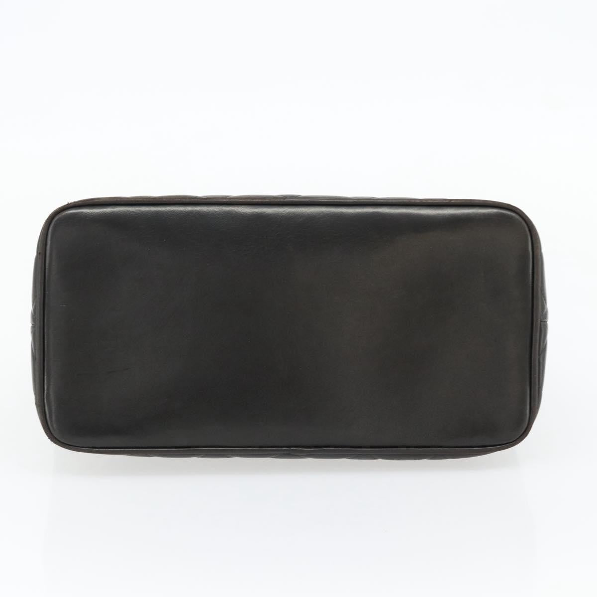 Chanel Matelassé Lambskin leather, Black, Leather, Tote Bag
