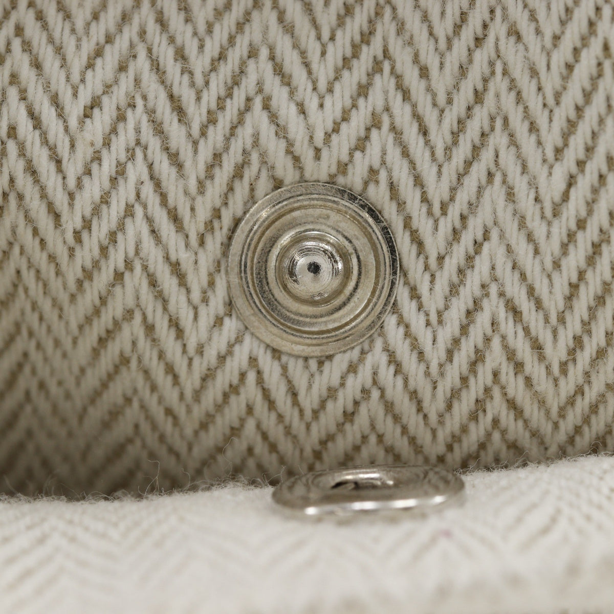 Hermes Fourbi Toile, Beige, Cotton, Clutch