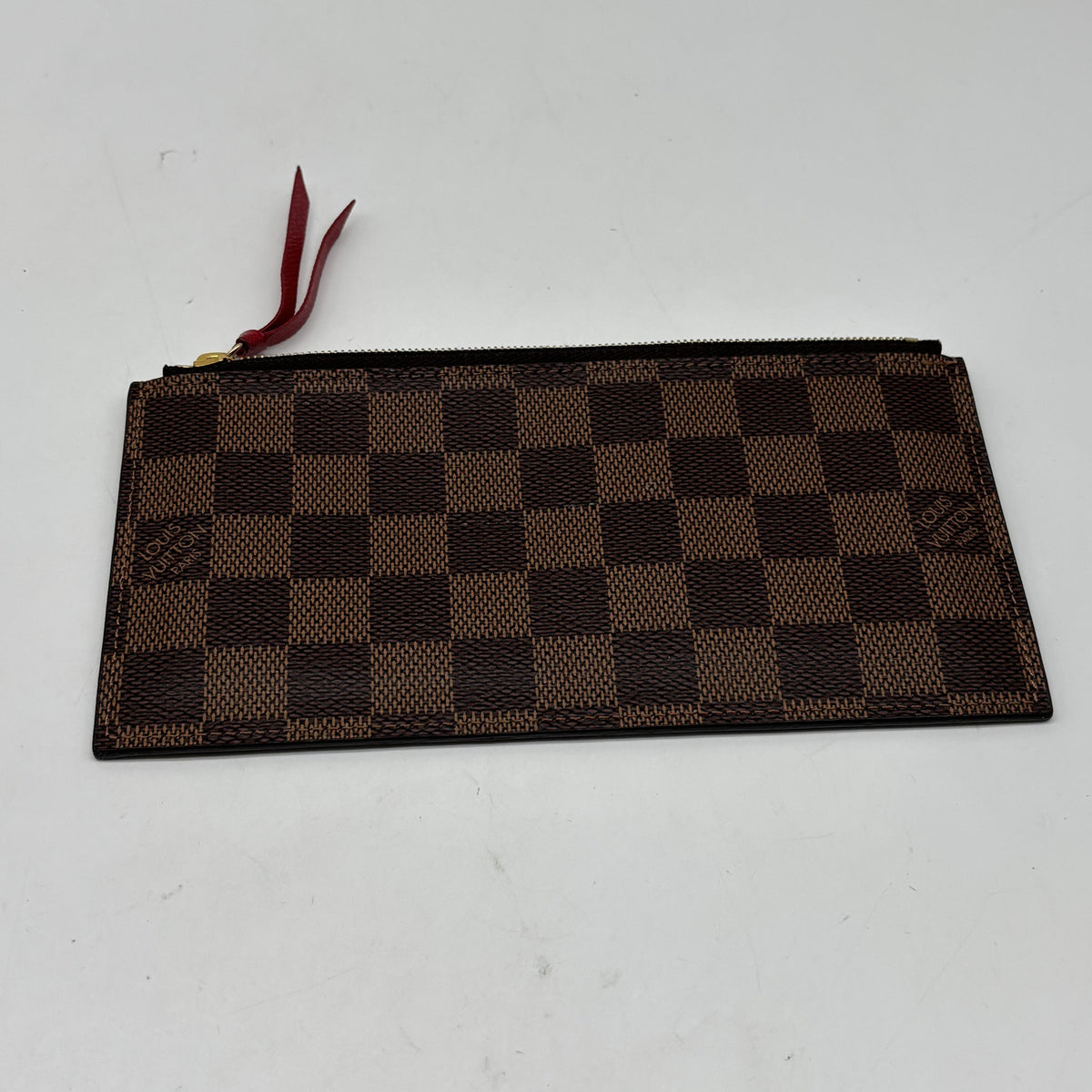Louis Vuitton Pochette Damier, Brown, Canvas, Clutch