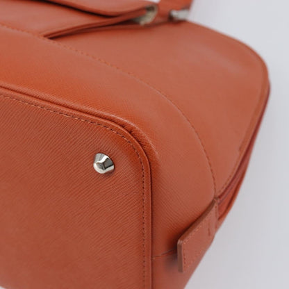 Burberry Handbag Leather, Orange, Leather, Handbag