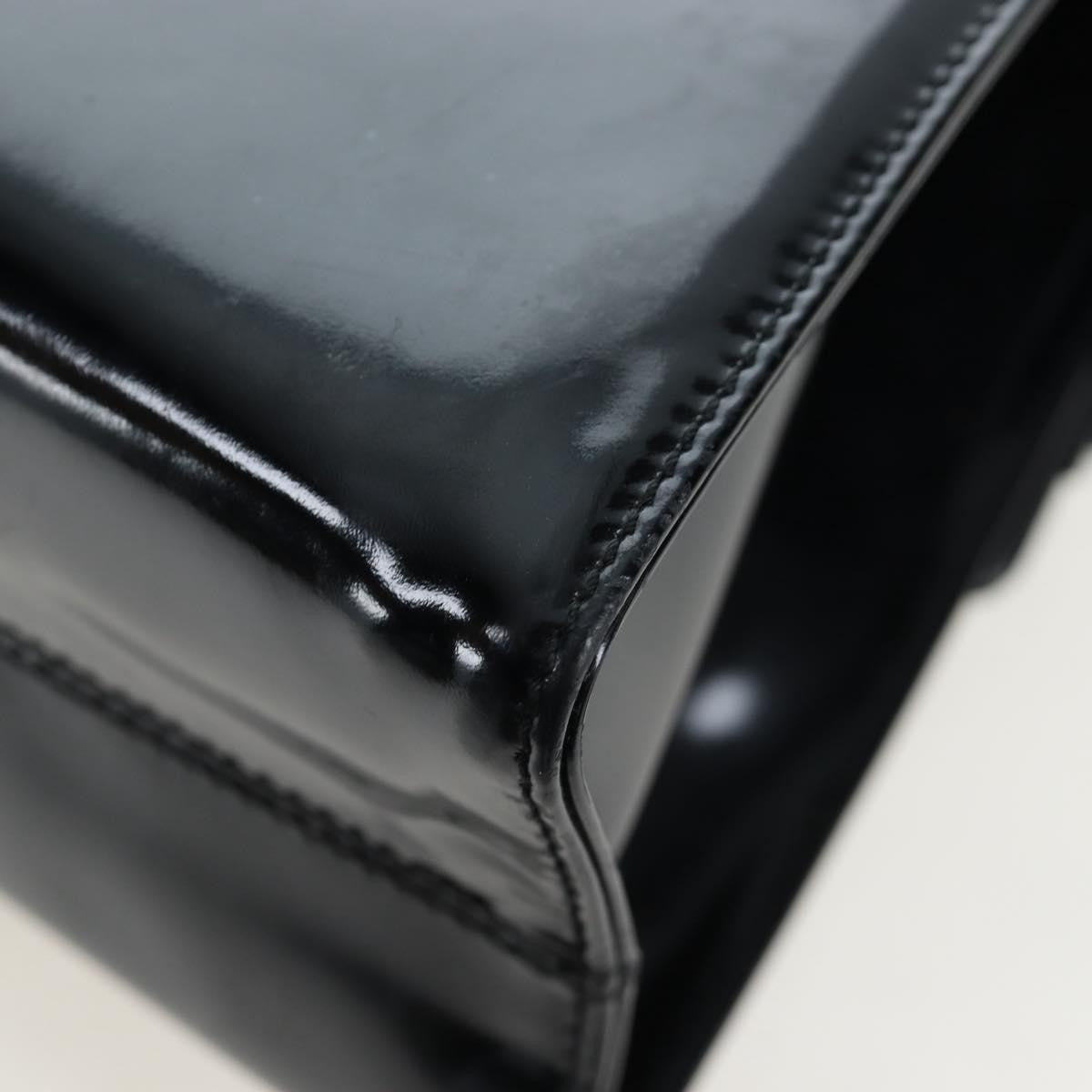 Salvatore Ferragamo Vala Patent Leather, Black, Patent Leather, Shoulder Bag