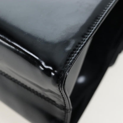 Salvatore Ferragamo Vala Patent Leather, Black, Patent Leather, Shoulder Bag