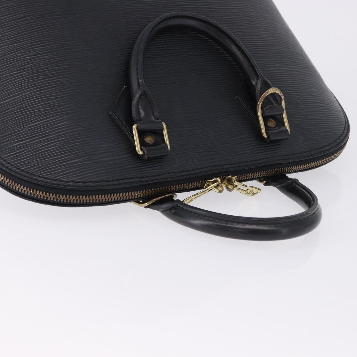 Louis Vuitton Alma Epi, Black, Leather, Handbag