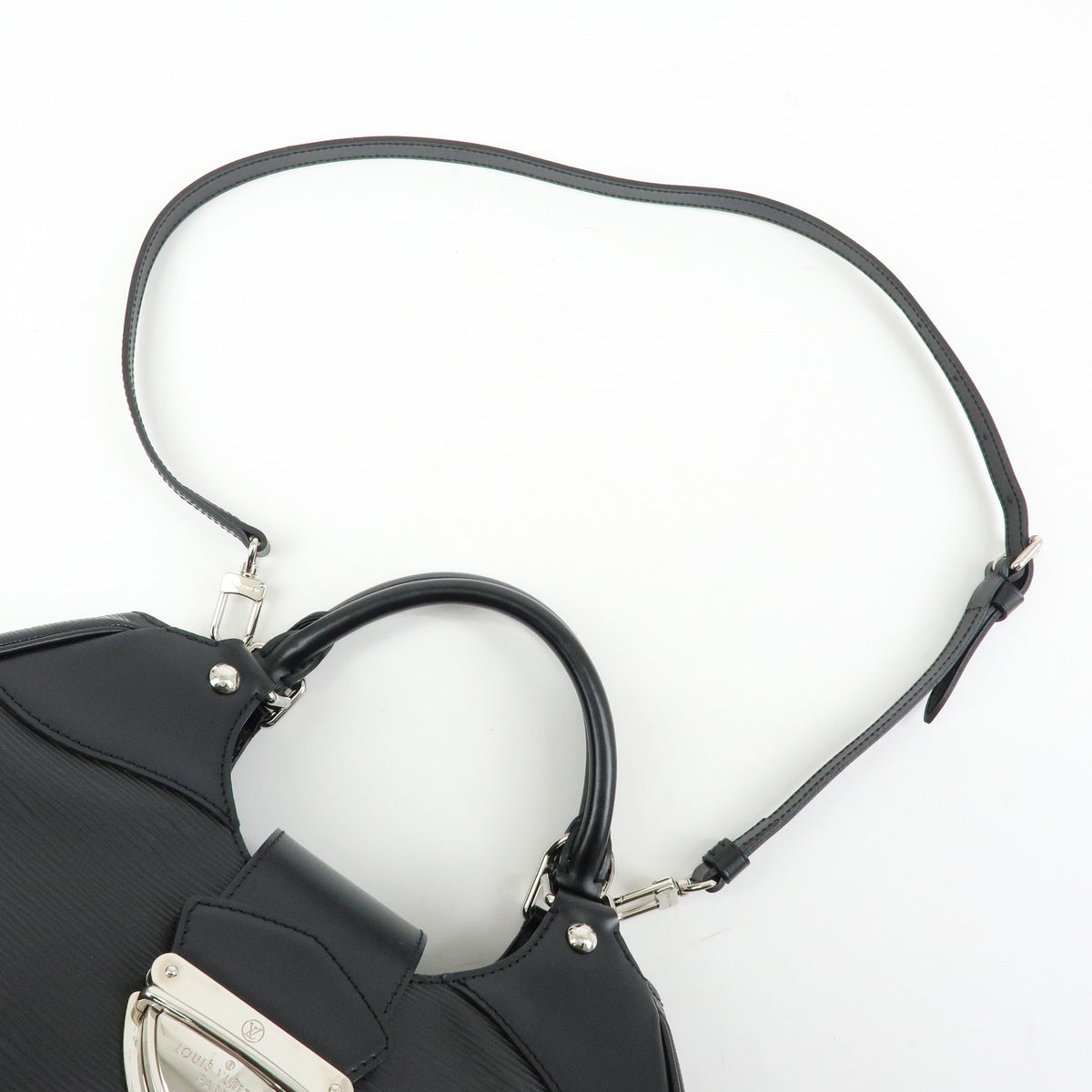 Louis Vuitton Montaigne Sac Epi Leather, Black, Leather, Handbag